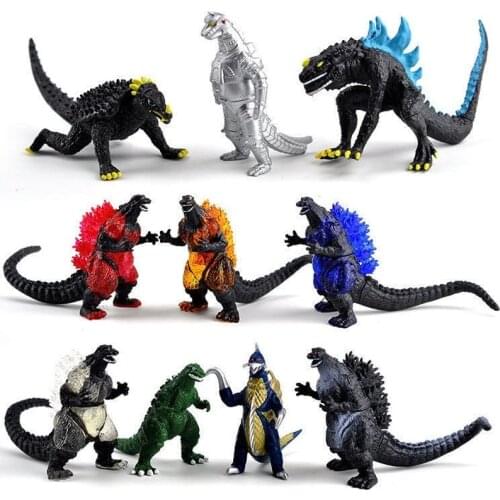 10PCs/set GojiraS GodzillaS 6-8cm PVC Model Collectible Action Figure Monster Monster Collectible Toy Children Gift