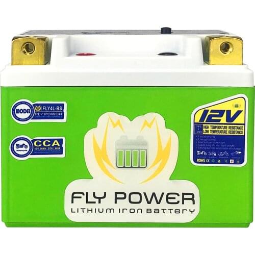 4L-BS 5L-BS 12V 2Ah 3Ah CCA 160A 180A Lithium Motorcycle Starter Battery Scooter LiFePO4 Motorbike Waterproof Resistant With BMS