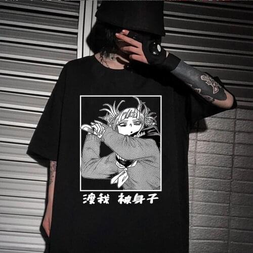 My Hero Academia T Shirt Women Men Kawaii Cartoon Himiko Toga Graphic Tees Funny Anime Boku No Hero Academia T-Shirt Unisex