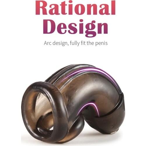 Male Silicone Chastity Device Cock Cage Sex Toys lockable Male Chastity Device Penis Sleeve Penis Rings Adult Games Sex Toys