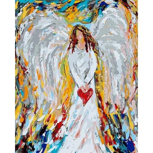 Angel Religion DIY Embroidery Cross Stitch 11CT Kits Craft Needlework Set Cotton Thread Printed Canvas Home Decoration Sell