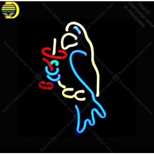 Neon Sign for Parrot Drink neon Light Sign Home Wall decor Store Display Beer Bar Club Sign Tubes Neon lights Advertise Lamps