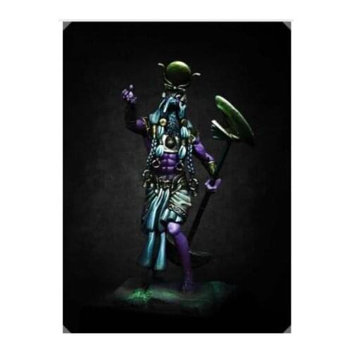New Unassembled 1/24 75mm Ancient Tales Thoth Dark God Figure soldier 75mm Resin Kit DIY figure Unpainted resin model