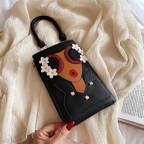 New Style Sexy Woman Fashion Pattern Earrings Decorated Female Totes Ladies Shoulder Bag Crossbody Messenger Bag Casual Handbag