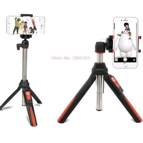 By dhl 100pcs BENRO Handheld & mini Tripod 3 in 1 Self-portrait Monopod Phone Selfie Stick Bluetooth Remote Shutter for IPhone