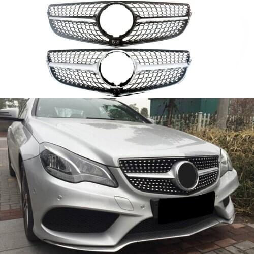 Car Front Racing Bumper Grille Upper Facelift Grill For Mercedes Benz W207 E-Coupe 2014 2015 2016 Diamond