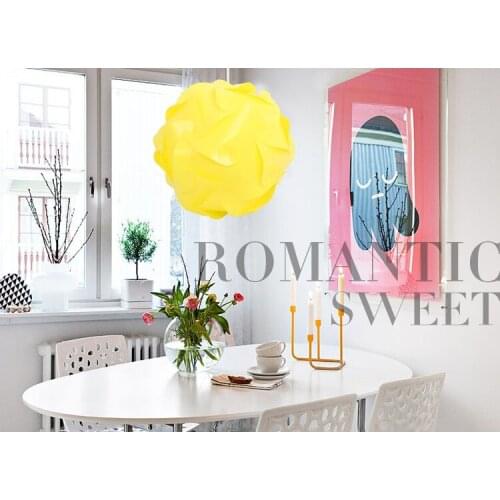 30PCS sheet/set 250MM DIY Modern IQ Jigsaw LED Ceiling Colorful Puzzle PVC Shade Light Christmas Gift Ball Pendant Lamp Lighting