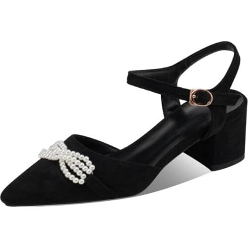 Big Size Pointed Suede Sandals high heels sandals women shoes woman summer ladies