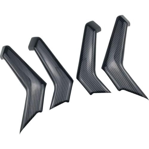 Carbon Fiber Interior Door Handle Cover Sticker Trim Molding Auto Parts for Polo Plus 2019 2020 Car Styling