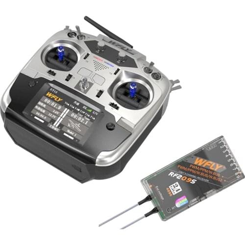 WFLY ET12 2.4GHz Remote Controller 12CH Plus RF209S FPV Receiver PWM PPM For FPV RC Boat /Car Helicopter Fixed wing
