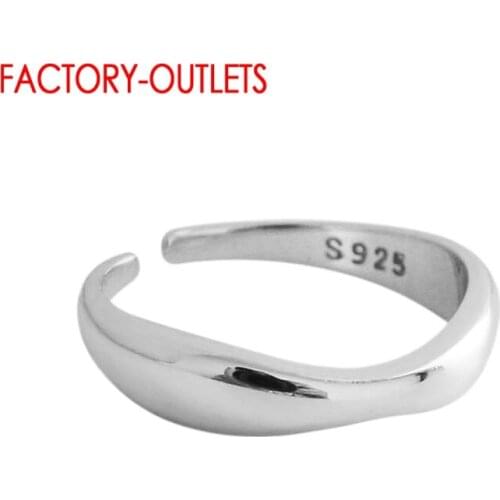 2 Colors Newest Design Opening Finger Rings For Women Adjustable 925 Sterling Silver Ring New Collection Fashion Bijoux