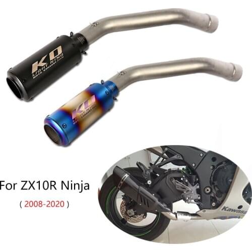 2008-2020 Ninja ZX10R Slip-on Exhaust Set Motorcycle Maid Pipe 51mm Mufflers Removable DB Killer Escape Reserve Catalyst Steel