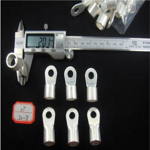 5pcs O-type terminal wire nose thickness 2.0MM wire 50mm2 OT50-6 OT50-8 OT50-10 OT50-12