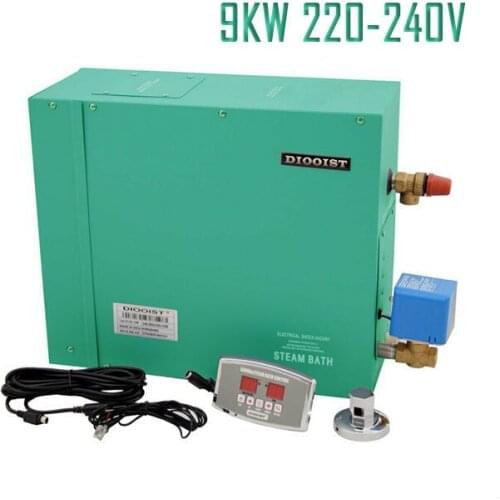 Free shipping 9KW 220-240V Steam Generator Sauna Bath Steamer for Home SPA Shower with Digital Controller Temperature andTiming