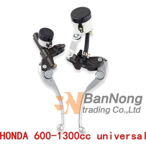 Free shipping Motorcycle universal Brake Clutch pump Master Cylinder Levers For HONDA CB600 CB900 CB1000 CB1100 CB1300 CBR600