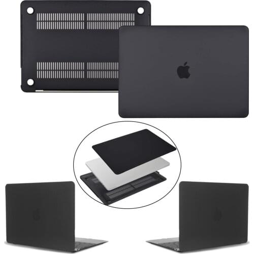 Laptop Case for Macbook Air 13 A2337/Pro 13 12 11 15 A2338 A2159 New Touch Bar for Mac Book Pro 16 A2141 Matte Black Hard Shell