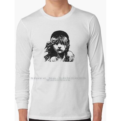 Les Miserables Long Sleeve T Shirt 100% Pure Cotton Big Size Les Mis Les Mis Les Miz Les Miserables French Eponine Cosette Jean
