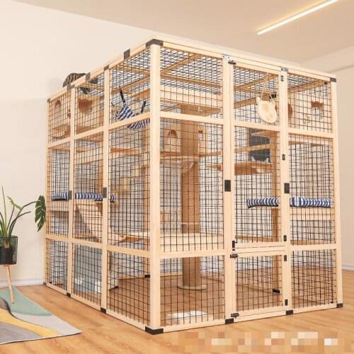 Cat cage cat villa large indoor large free space pet shop cat boarding cabinet