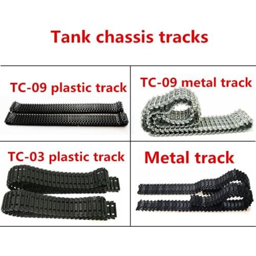 SZDOIT Metal/Plastic Tank Chassis Tracks Conveyor Belt for RC Crawler Robot Vehicle Parts