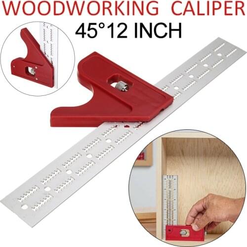 1pc Scalable Ruler Woodworking Tool T-type Hole Ruler Stainless Scribing Marking Line Gauge Carpenter Measuring Tools