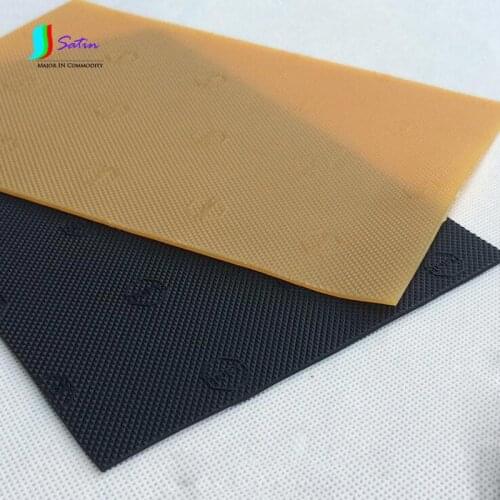 DIY Craft Doll Shoe Bottom Soles Rubber Tendons Material with Yellow/Brown and Black,White,Red Color 2MM Thickness S0046