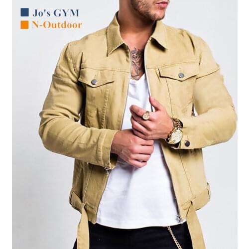 2019 New Men Denim Jacket Harajuku Fashion Slim Man Clothes Autumn Winter Street Hip Hop Casual Coat Trend Male Zipper Jacket