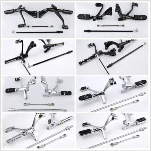Motorcycle Forward Control Pegs Lever Linkage For Sportster XL 883 1200 2014-2020 18 17