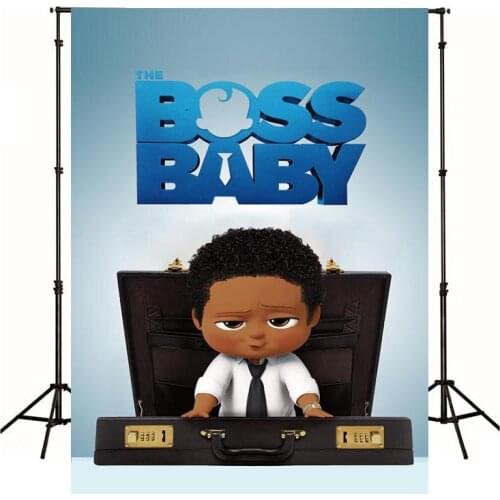 Customize Cartoon Baby Boss Photography Background Live Backdrop Children Birthday Party Decoration Tapestry Photo Studio