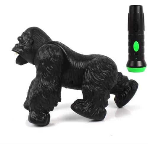 Lighting Infrared RC Gorilla Simulative Remote Control Animal Electric Toy with Sound Funny Terrifying Childrens Day Kids Gift