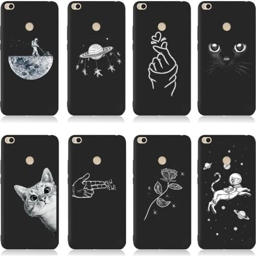 QAQsam Soft TPU Silicone For Xiaomi Redmi Note 5 Case Back Cover For Xiaomi Redmi Note 5A 4X 4 Pro Y1 Y1 lite Cases Flower Cat