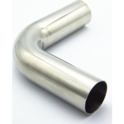 1-1/4" 32mm OD 304 Stainless Steel Sanitary Weld 90 Degree Elbow Pipe Fitting For Home Brew Homebrew Straight Pipe Length 100mm