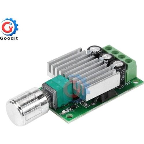 10A 12V-30V PWM DC Motor Speed Controller Adjustable Speed Regulator Governer 12V 24V Fan RC Motor Speed Control Heat Sink