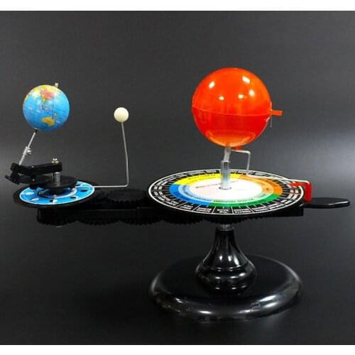 Solar System Three Globes Sun Earth Moon Orbital Planetarium Model Astronomy Demo Student Children Education Teaching Tool Toys