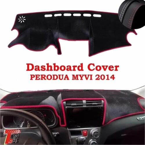 TAIJS Factory Sport Classic Leather Car Dashboard Cover For PERODUA MYVI 2014 Left hand drive