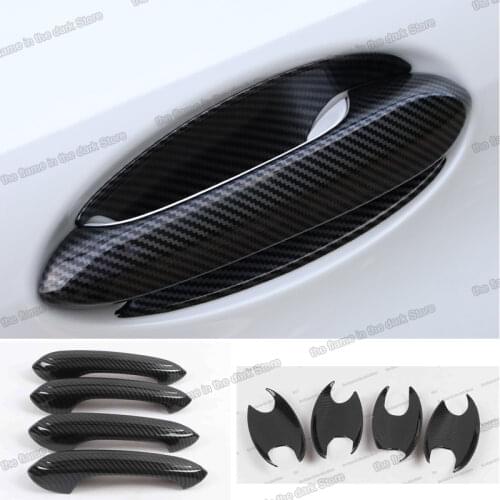 Lsrtw2017 carbon fiber Abs Car Door Handle Cover Panel for BMW 3 4 Series G20 g26 2019 2020 2021 Accessories Protector Kit bowl