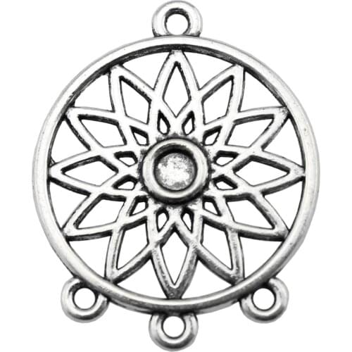 WYSIWYG 10pcs 33x27mm Charm Dreamcatcher Connector Dream Catcher For Jewelry Making Dreamcatcher Connector Charm