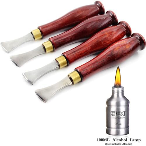 1/1.5/2/2.5mm Leather Edge Creaser Stainless Steel Shallow Slot Edge Lineer Pressure Edge Device Trimmer Crimping Leather Tools