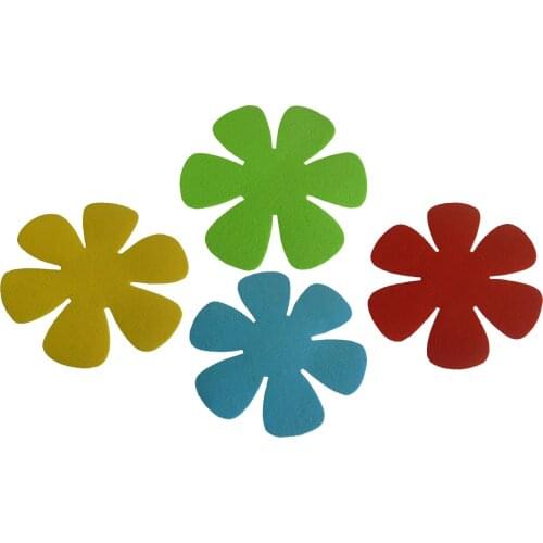 1 Set, 4 Pcs Heat Insulation Pot Pad Bowl Mat Coaster Household Tea Cup Mat Flower Pan & Dish Protectors, Assorted Colors