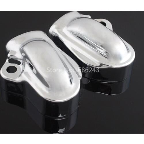 2 x Chrome Bar & Shield Rear Axle Cover Fits For Harley VRSC V-Rod 02-18 Muscle VRSCF
