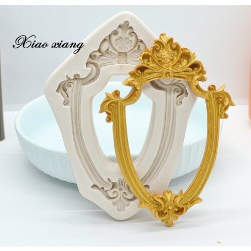 3D Photo Frame Silicone Fondant Molds For Baking DIY Fondant Cake Decorating Tools Pastry Kitchen Baking Accessories FM2010