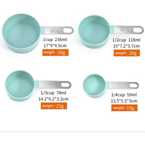 4Pcs/5pcs/10pcs Multi Purpose Spoons/Cup Measuring Tools PP Baking Accessories Stainless Steel/Plastic Handle Kitchen Gadgets