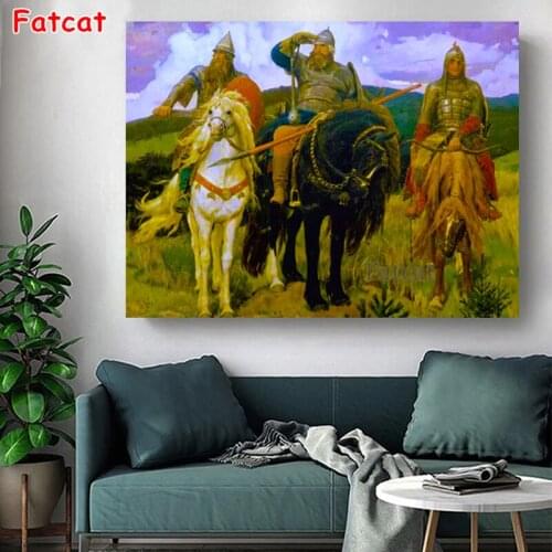 Soldier 5d diamond painting diamond Embroidery Three warriors diy cross stitch for children puzzle diamond Handmade gift PP1383