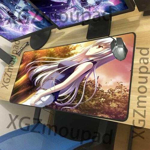 XGZ Large Mouse Pad Black Exquisite Lock Edge Computer Keyboard Desk Mat Rubber Non-slip Custom Fashion Coaster Insulation Xxl