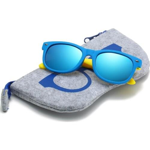 With Bag Rubber Polaroid Baby Girl Kids Sunglasses Children Heart TR90 Black Pink Heart Sun Glasses for Kids Polarized Flexible