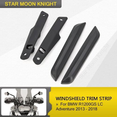 For BMW R1200GS LC Adventure 2013 - 2018 Motorcycle Windshield WindScreen Trim Outer Bracket Holder Strip R 1200 GS R1200 GS ADV