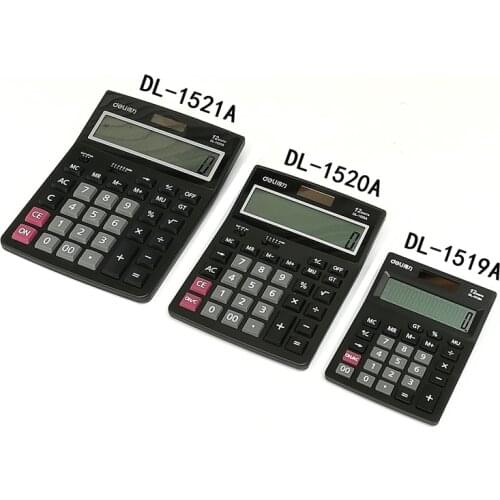 Dual Power Classic Business Desktop Calculator 12 Digits Large Screen Memory Storage Desktop Computer Calculadora Gift