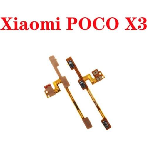 New Power ON OFF Mute Switch Control Key Volume Button Flex Cable For Xiaomi POCO X3