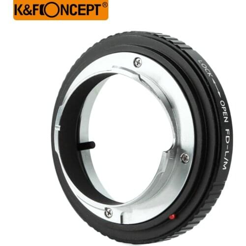 K&F Concept Lens FD-L/M Lens Adapter Ring for Canon FD Lens to Leica M Mount DSLR Camera Body