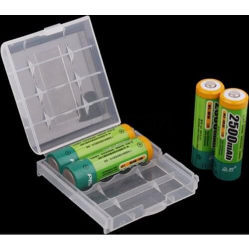 Kebidumei 4 x New Hard Plastic full Case Cover Holder AA / AAA Battery Storage Box Container Bag Case Organizer Box Case