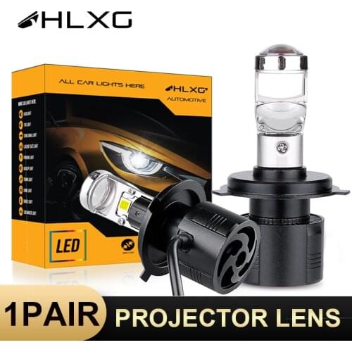 HLXG Mini H7 bi led Projector lens H4 Led High Low Beam Lamps 12000LM HB3 9005 HB4 9006 H11 H8 Car Headlight Bulbs Auto lights